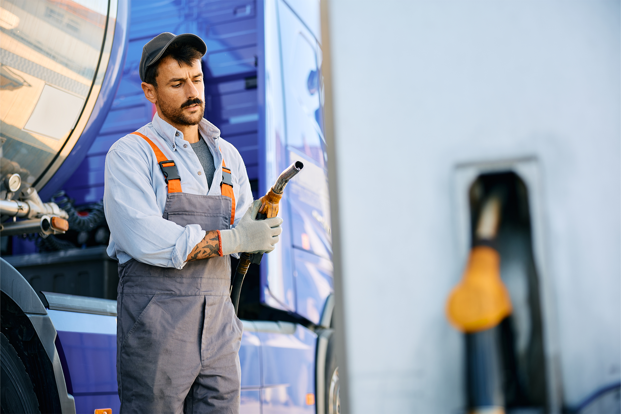 Fuel tank truck driver